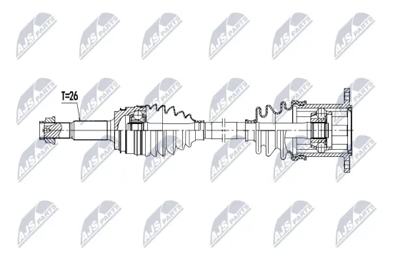 Antriebswelle Hinterachse links Hinterachse rechts NTY NPW-TY-269 Bild Antriebswelle Hinterachse links Hinterachse rechts NTY NPW-TY-269