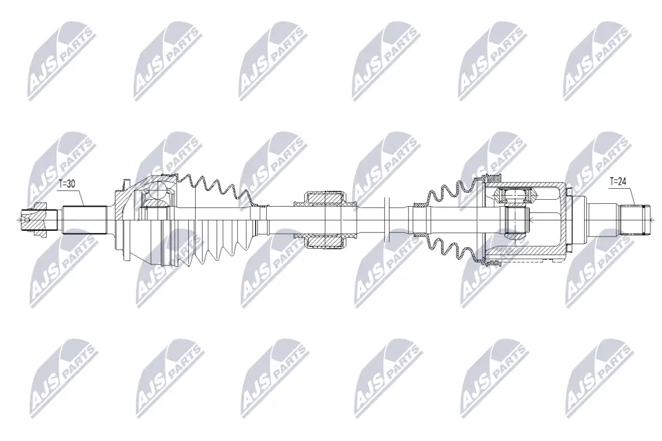 Antriebswelle Vorderachse links NTY NPW-TY-285