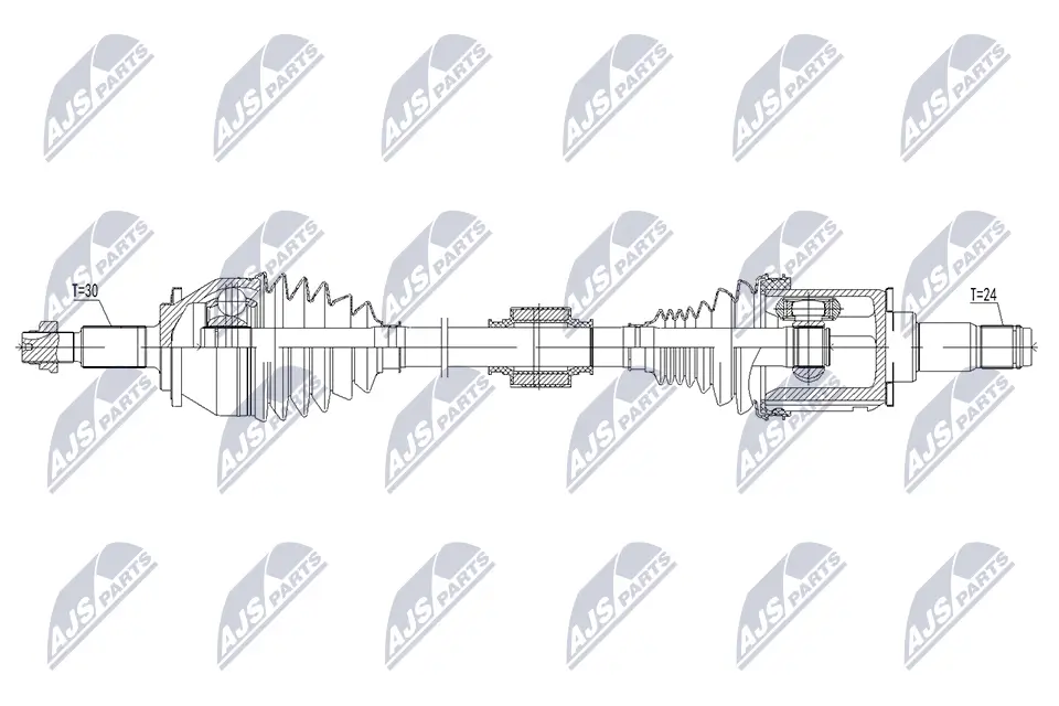 Antriebswelle Vorderachse links NTY NPW-TY-297