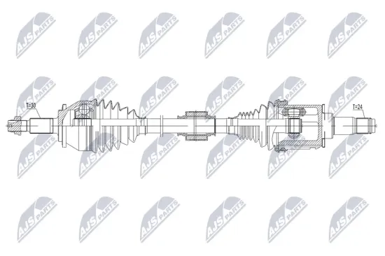 Antriebswelle Vorderachse links NTY NPW-TY-297 Bild Antriebswelle Vorderachse links NTY NPW-TY-297