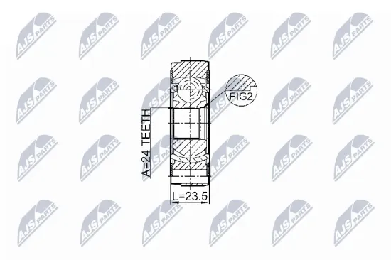 Gelenk, Gelenkwelle Hinterachse NTY NPW-VV-004 Bild Gelenk, Gelenkwelle Hinterachse NTY NPW-VV-004