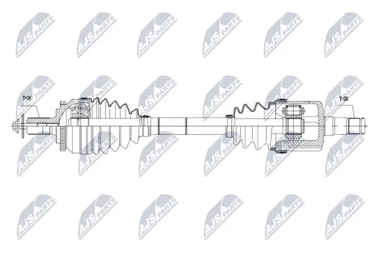 Gelenksatz, Antriebswelle Vorderachse rechts NTY NPW-VV-071 Bild Gelenksatz, Antriebswelle Vorderachse rechts NTY NPW-VV-071