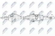 Antriebswelle Vorderachse rechts NTY NPW-VV-042