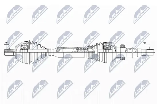 Antriebswelle Vorderachse rechts NTY NPW-VV-051 Bild Antriebswelle Vorderachse rechts NTY NPW-VV-051