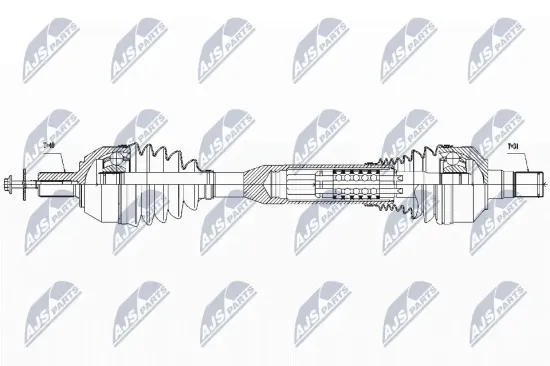 Antriebswelle Vorderachse links NTY NPW-VV-054 Bild Antriebswelle Vorderachse links NTY NPW-VV-054