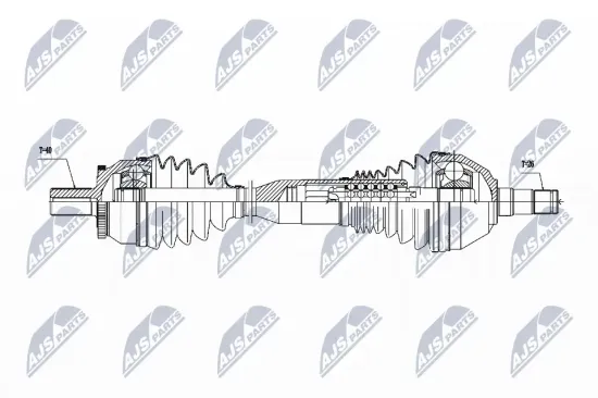 Antriebswelle Vorderachse links NTY NPW-VV-059 Bild Antriebswelle Vorderachse links NTY NPW-VV-059