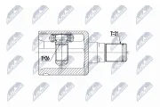 Gelenksatz, Antriebswelle Vorderachse links NTY NPW-VV-068