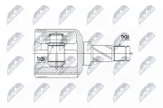 Gelenksatz, Antriebswelle Vorderachse links NTY NPW-VV-069