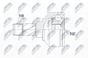 Gelenksatz, Antriebswelle Vorderachse links NTY NPW-VV-106