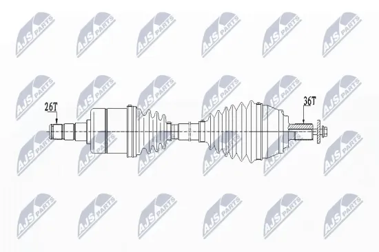 Antriebswelle Vorderachse links NTY NPW-VV-131 Bild Antriebswelle Vorderachse links NTY NPW-VV-131