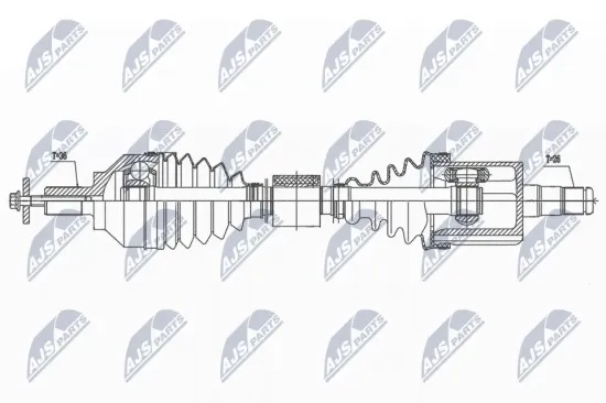 Antriebswelle Vorderachse links NTY NPW-VV-139 Bild Antriebswelle Vorderachse links NTY NPW-VV-139