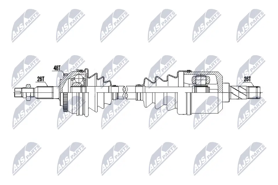 Antriebswelle Vorderachse links NTY NPW-VV-151
