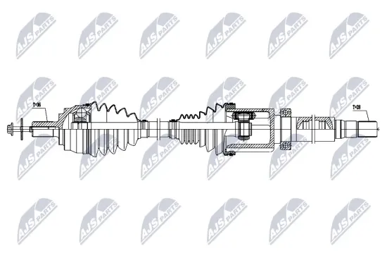Antriebswelle Vorderachse rechts NTY NPW-VV-161 Bild Antriebswelle Vorderachse rechts NTY NPW-VV-161