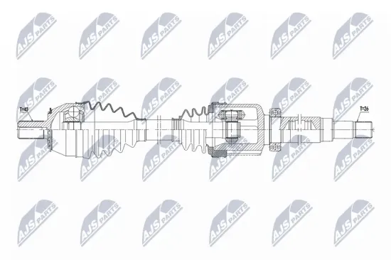 Antriebswelle Vorderachse rechts NTY NPW-VV-177 Bild Antriebswelle Vorderachse rechts NTY NPW-VV-177