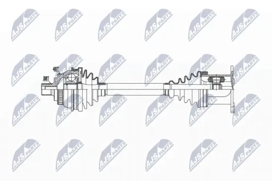 Antriebswelle Vorderachse links Vorderachse rechts NTY NPW-VW-036 Bild Antriebswelle Vorderachse links Vorderachse rechts NTY NPW-VW-036