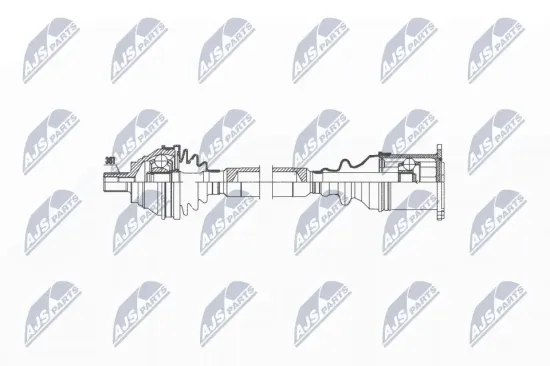 Antriebswelle Vorderachse rechts NTY NPW-VW-038 Bild Antriebswelle Vorderachse rechts NTY NPW-VW-038