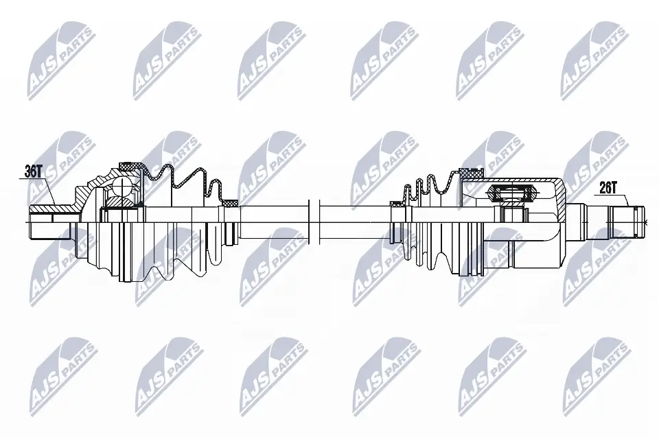 Antriebswelle Vorderachse links NTY NPW-VW-052