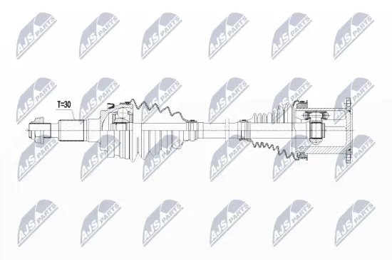 Antriebswelle Vorderachse links Vorderachse rechts NTY NPW-VW-065 Bild Antriebswelle Vorderachse links Vorderachse rechts NTY NPW-VW-065