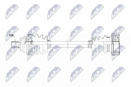Antriebswelle Vorderachse links NTY NPW-VW-067 Bild Antriebswelle Vorderachse links NTY NPW-VW-067