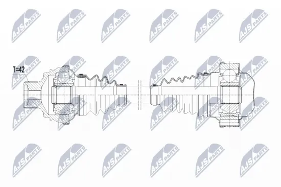 Antriebswelle Hinterachse Hinterachse links Hinterachse rechts NTY NPW-VW-079 Bild Antriebswelle Hinterachse Hinterachse links Hinterachse rechts NTY NPW-VW-079