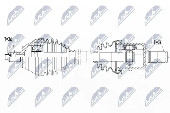 Antriebswelle Vorderachse links NTY NPW-VW-081 Bild Antriebswelle Vorderachse links NTY NPW-VW-081