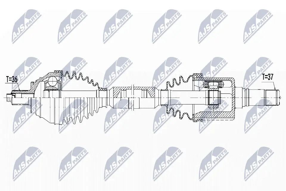 Antriebswelle Vorderachse rechts NTY NPW-VW-083