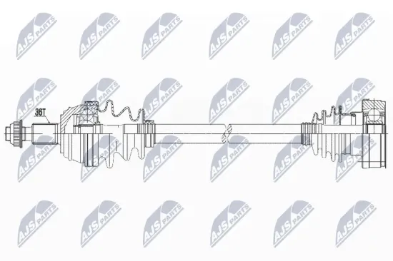 Antriebswelle Vorderachse links NTY NPW-VW-097 Bild Antriebswelle Vorderachse links NTY NPW-VW-097