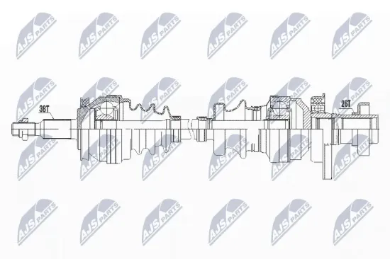 Antriebswelle Vorderachse rechts NTY NPW-VW-101 Bild Antriebswelle Vorderachse rechts NTY NPW-VW-101
