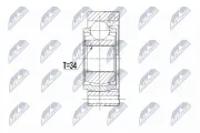 Gelenksatz, Antriebswelle Vorderachse beidseitig NTY NPW-VW-122