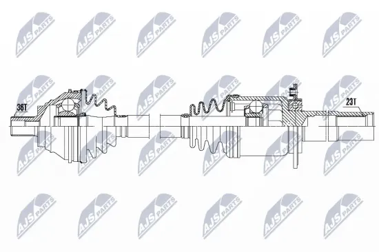 Antriebswelle Vorderachse rechts NTY NPW-VW-135 Bild Antriebswelle Vorderachse rechts NTY NPW-VW-135