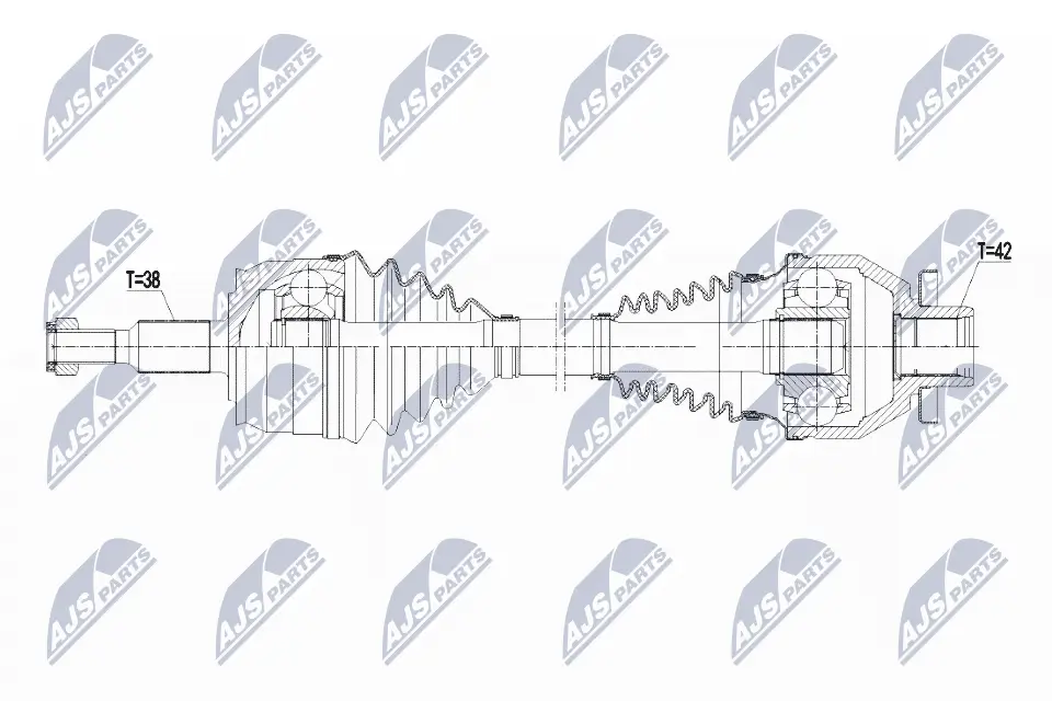 Antriebswelle Vorderachse links NTY NPW-VW-139