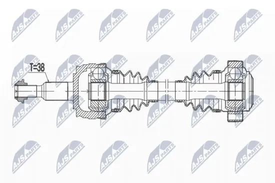 Antriebswelle Hinterachse rechts NTY NPW-VW-177 Bild Antriebswelle Hinterachse rechts NTY NPW-VW-177