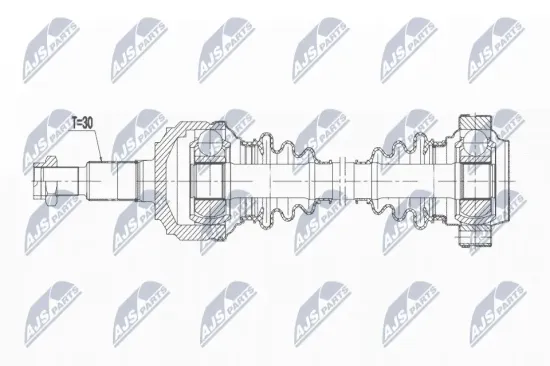 Antriebswelle Hinterachse links Hinterachse rechts NTY NPW-VW-186 Bild Antriebswelle Hinterachse links Hinterachse rechts NTY NPW-VW-186