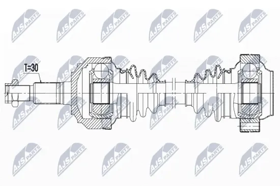 Antriebswelle Hinterachse links Hinterachse rechts NTY NPW-VW-188 Bild Antriebswelle Hinterachse links Hinterachse rechts NTY NPW-VW-188