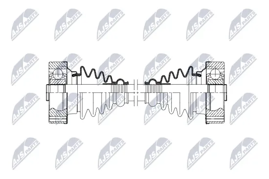 Antriebswelle Hinterachse links Hinterachse rechts NTY NPW-VW-198 Bild Antriebswelle Hinterachse links Hinterachse rechts NTY NPW-VW-198