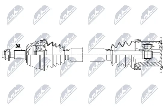 Antriebswelle Vorderachse links NTY NPW-VW-203 Bild Antriebswelle Vorderachse links NTY NPW-VW-203