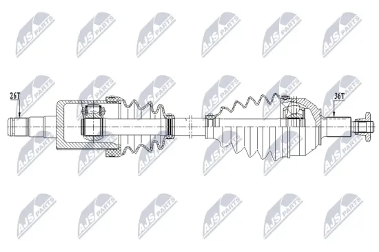 Antriebswelle Vorderachse links NTY NPW-VW-206 Bild Antriebswelle Vorderachse links NTY NPW-VW-206