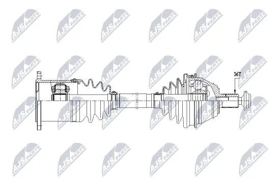 Antriebswelle Vorderachse rechts NTY NPW-VW-211 Bild Antriebswelle Vorderachse rechts NTY NPW-VW-211