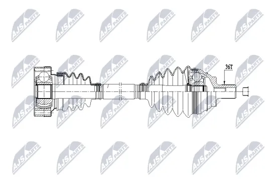 Antriebswelle Vorderachse rechts NTY NPW-VW-213 Bild Antriebswelle Vorderachse rechts NTY NPW-VW-213