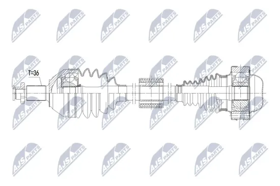 Gelenksatz, Antriebswelle radseitig Vorderachse Vorderachse links Vorderachse rechts NTY NPZ-BM-011 Bild Gelenksatz, Antriebswelle radseitig Vorderachse Vorderachse links Vorderachse rechts NTY NPZ-BM-011