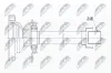 Steckwelle, Differential Vorderachse rechts NTY NPW-WW-004R1