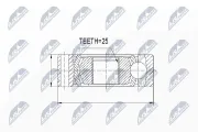 Gelenk, Gelenkwelle getriebeseitig NTY NPW-WW-022