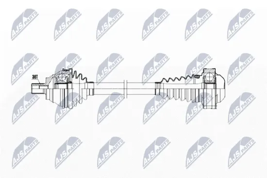 Antriebswelle Vorderachse links NTY NPW-WW-032 Bild Antriebswelle Vorderachse links NTY NPW-WW-032