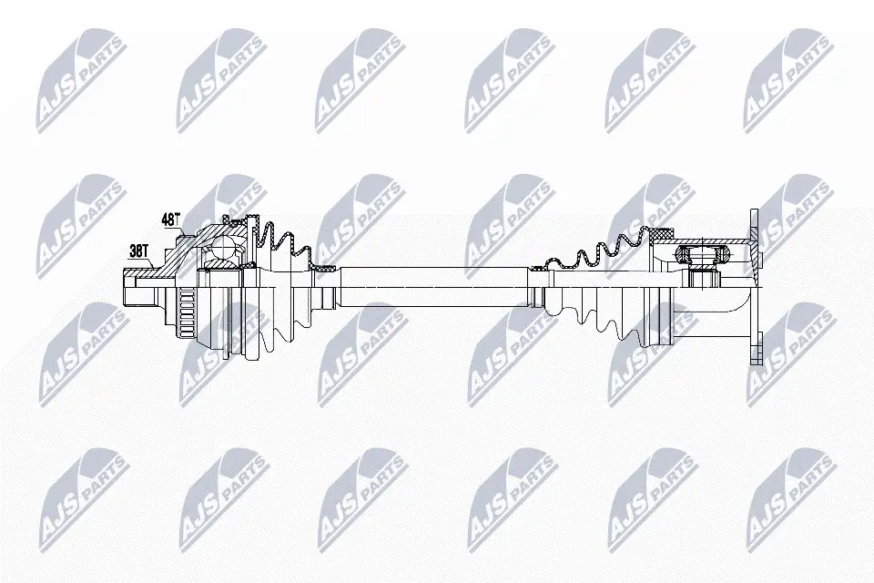 Antriebswelle Vorderachse links Vorderachse rechts NTY NPW-WW-036