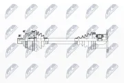 Antriebswelle Vorderachse links Vorderachse rechts NTY NPW-WW-036