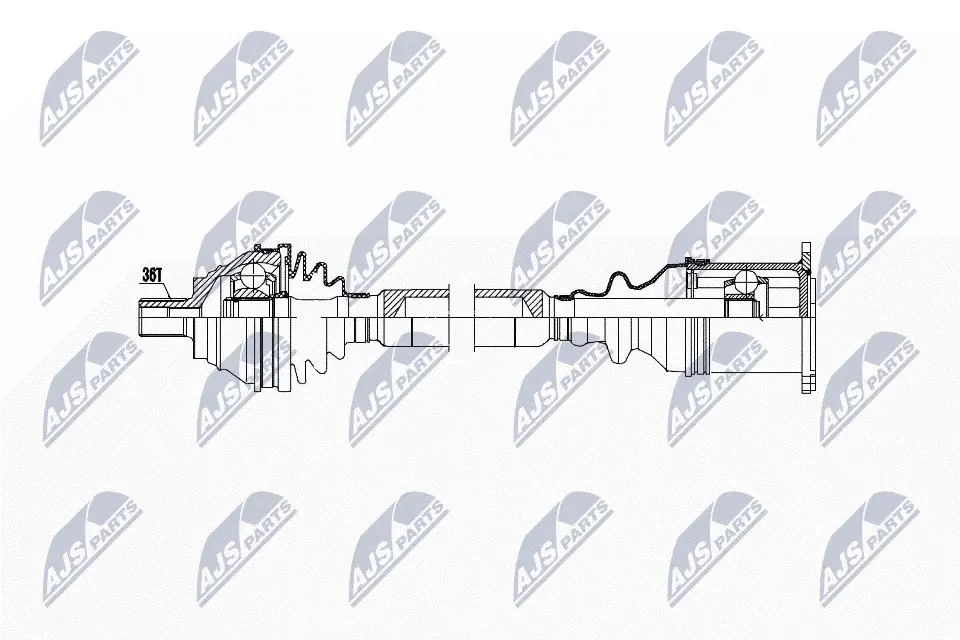 Antriebswelle Vorderachse rechts NTY NPW-WW-038
