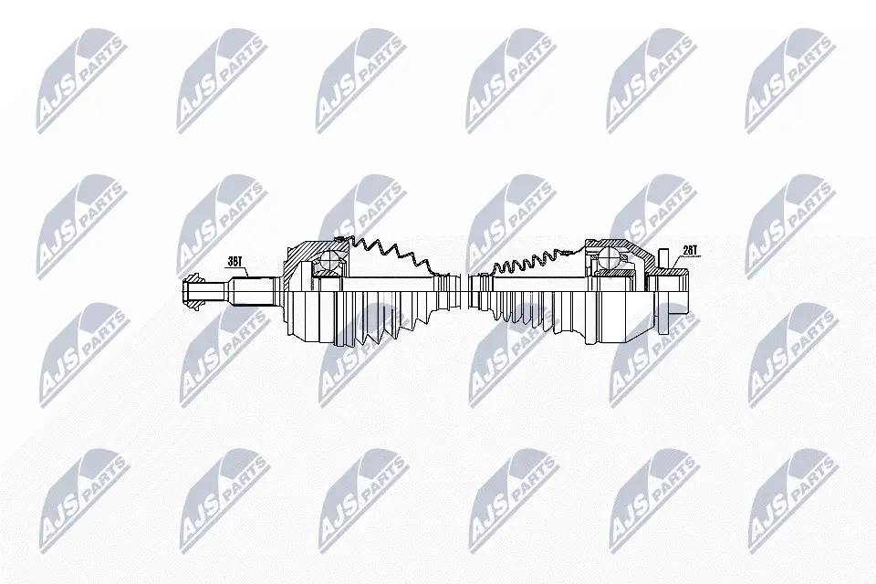 Antriebswelle Vorderachse links NTY NPW-WW-046