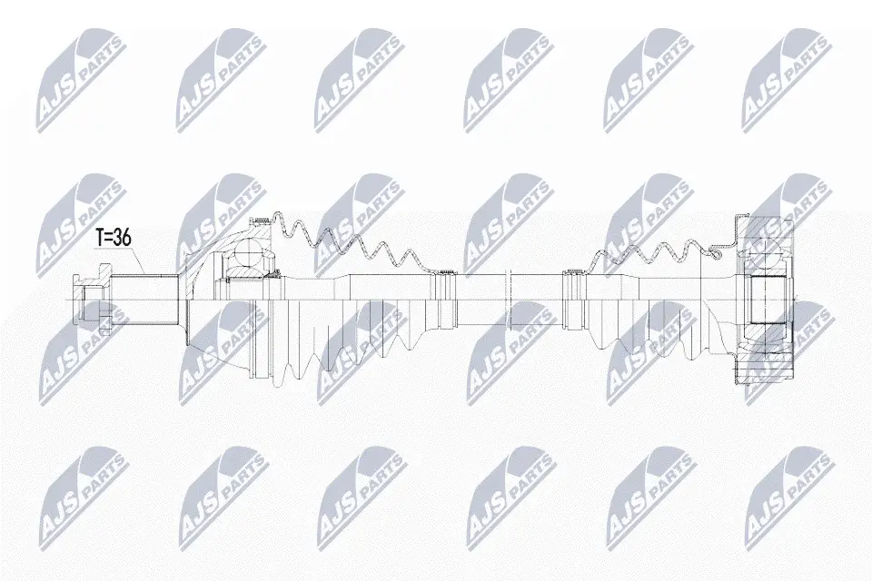 Antriebswelle Vorderachse links NTY NPW-WW-069