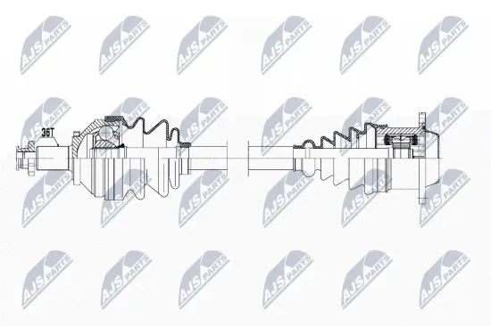 Antriebswelle Vorderachse rechts NTY NPW-WW-147 Bild Antriebswelle Vorderachse rechts NTY NPW-WW-147