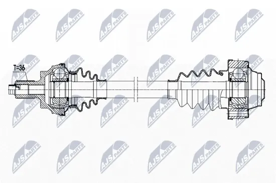 Antriebswelle Hinterachse links NTY NPW-WW-169 Bild Antriebswelle Hinterachse links NTY NPW-WW-169